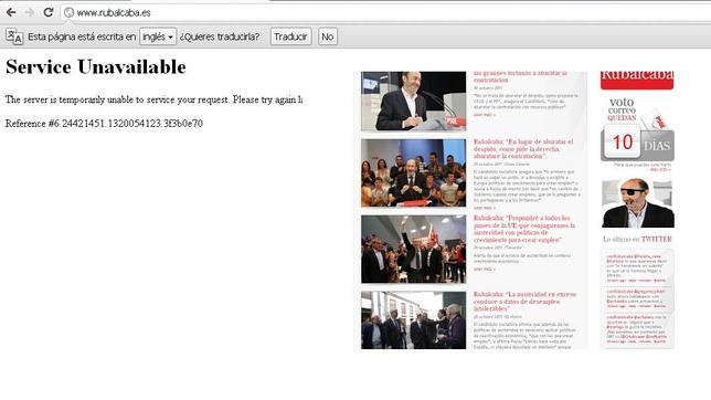 Anonymous niega la autoría de un ataque a la web del candidato Pérez Rubalcaba Anonymous niega la autoría de un ataque a la web del candidato Pérez Rubalcaba