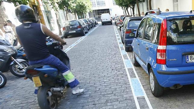 Zona azul en la calle Silencio