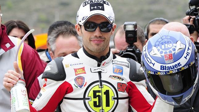 Pirro logra el mejor tiempo en una sesión truncada por la lluvia Pirro logra el mejor tiempo en una sesión truncada por la lluvia