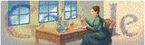 Marie Curie aplica sus fórmulas a Google Marie Curie aplica sus fórmulas a Google