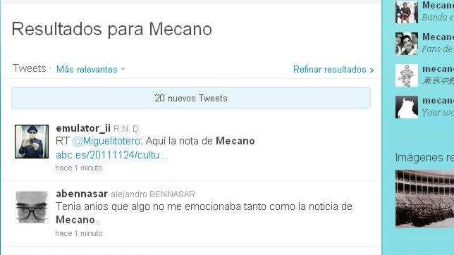 La exclusiva de Mecano echa chispas en Twitter