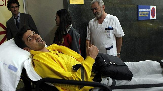 Villa, ingresado en el hospital tras su regreso a Barcelona Villa, ingresado en el hospital tras su regreso a Barcelona