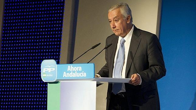 Javier Arenas, presidente del PP-A, ayer en Granada