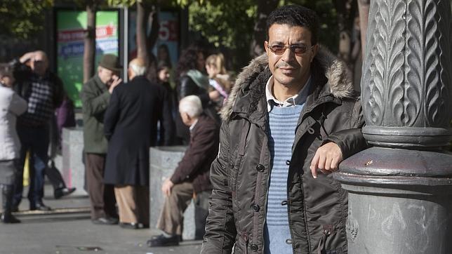 Rachid Mouiz, en la plaza de Las Tendillas