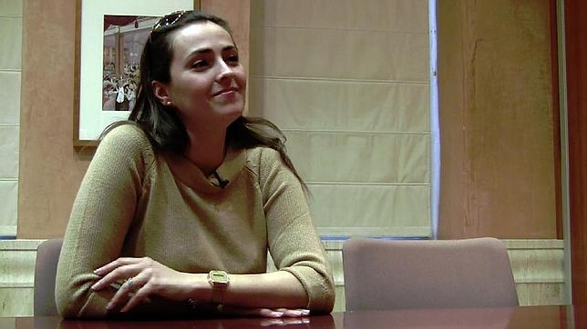 Patricia Ledesma, durante la entrevista