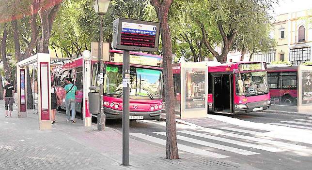 La terminal de Tussam en Ponce de Le�n