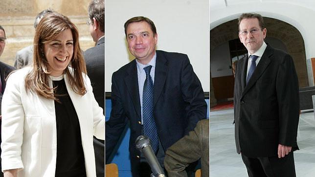 Susana D�az, Luis Planas y Emilio Llera