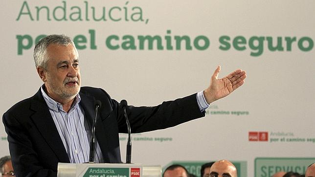José antonio Griñán, esta mañana un acto del PSOE en Málaga