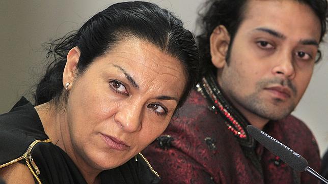 La Farruca, durante la presentaci�n del espect�culo