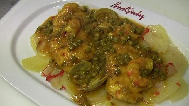 Caz�n en amarillo en el Restaurante Manuel S�nchez