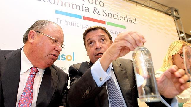 Miguel �ngel Tamarit y Luis Planas, ayer en C�rdoba