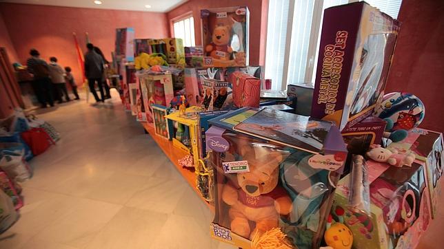 Los juguetes donados por los asistentes al evento