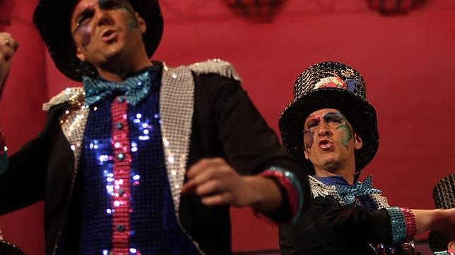 Actuaci�n de la comparsa de Juan Carlos Arag�n, en 2013