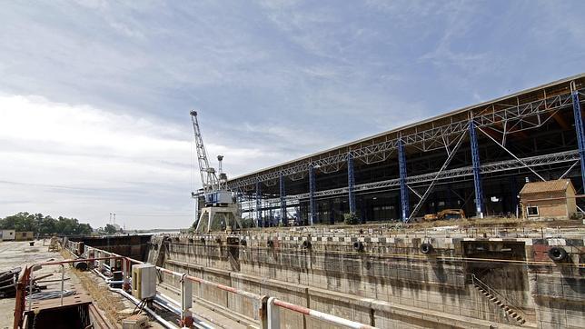 Instalaciones de los antiguos astilleros de Sevilla