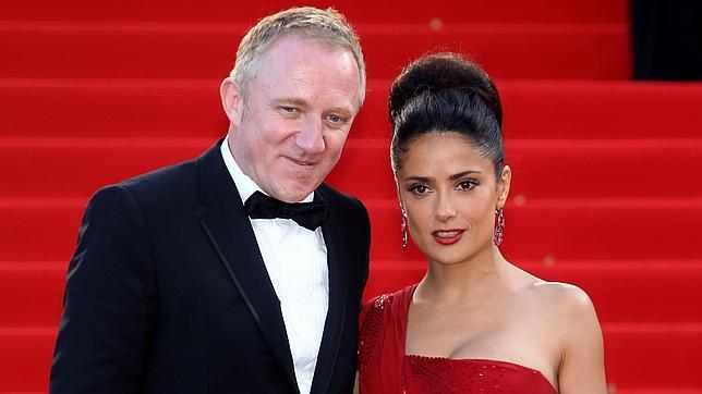 Salma Hayek junto a su marido Fran�ois-Henri Pinault