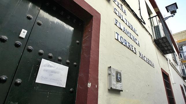 La Pea Torres Macarena, durante una de sus clausuras