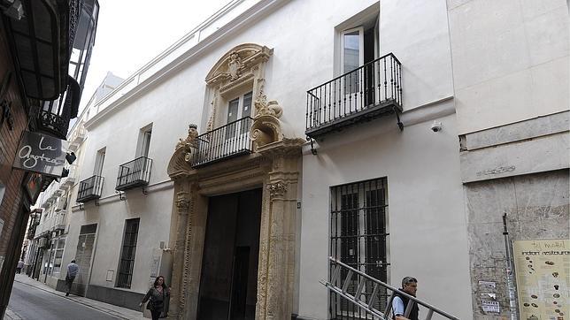 El edificio de la calle Zaragoza durante las obras