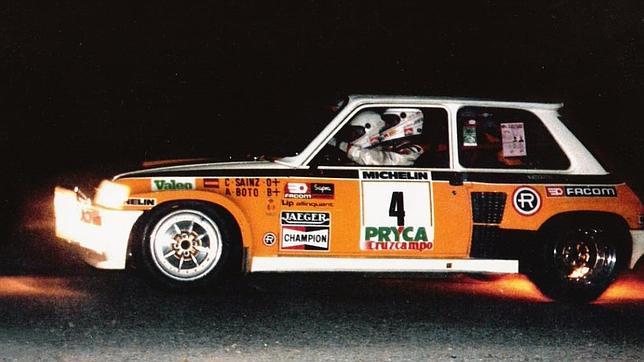 Carlos Sainz durante su participaci�n en el Rallye de Sierra Morena