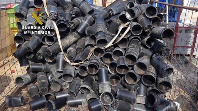 Maceteros robados de un semillero de El Ejido 