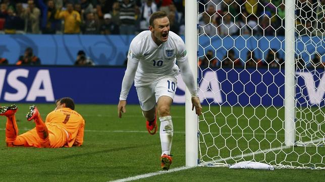 El primer gol de Rooney en un Mundial El primer gol de Rooney en un Mundial