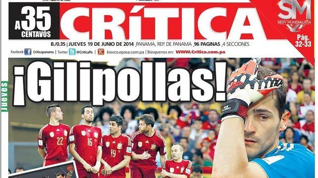 Un diario de Panam� insulta a la selecci�n espa�ola llam�ndola �gilipollas�