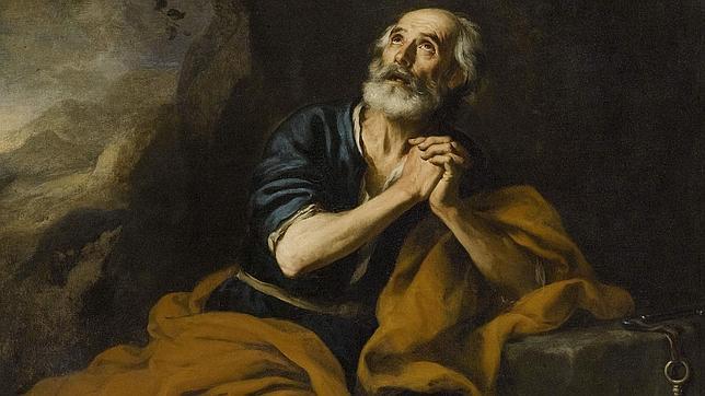 Un detalle de �San Pedro penitente� o �Las l�grimas de San Pedro�, de Murillo