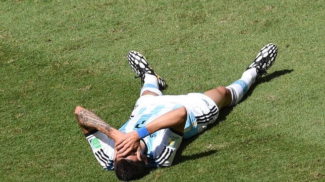 Di Mar�a se marcha lesionado del choque ante B�lgica