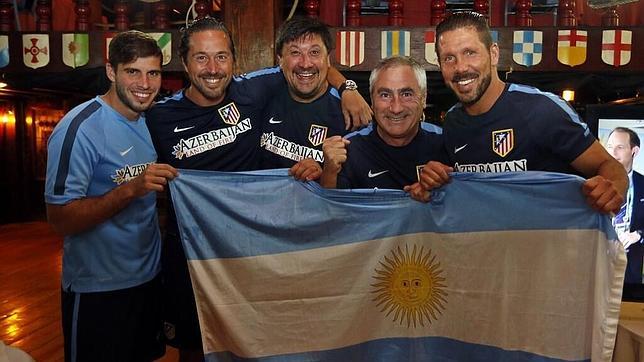 Así anima Diego Simeone a Argentina en la final del Mundial Así anima Diego Simeone a Argentina en la final del Mundial