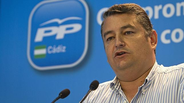 El portavoz adjunto del PP en el Parlamento de Andaluc�a, Antonio Sanz