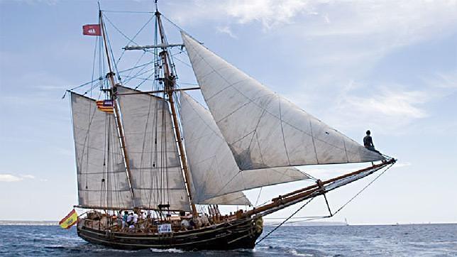 El viaje se har� en la goleta Sadko, reproducci�n de un nav�o de finales del siglo XVIII