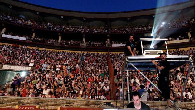 Parte del p�blico en la Plaza de Toros en el concierto de Alejandro Sanz de 2013 