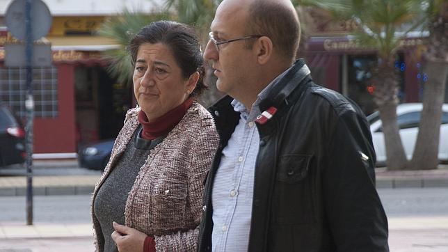 Antonia Muñoz, saliendo del juzgado de Estepona el pasado diciembre