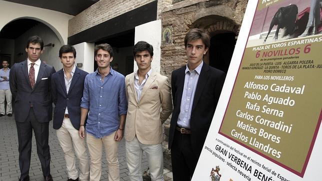 Mat�as Bores, Carlos Corradini, Alfonso Cadaval, Pablo Aguado y Carlos Llandres