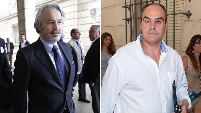 El exdirector general de IDEA, Jacinto Ca�ete y el exdirector general de Trabajo, Juan M�rquez