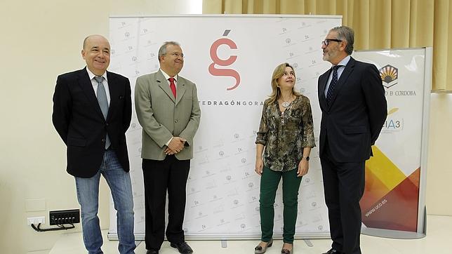 El director de la ctedra, Joaqun Roses, junto a responsables del Ayuntamiento, la UCO y la Diputacin