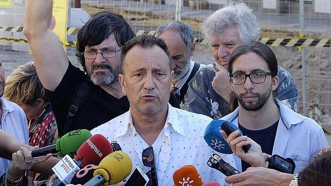 De izquierda a derecha, Antonio Pachón, Txema Hurtado, Ricardo Marqués y Manuel Gómez, portavoces de Gnemos Sevilla