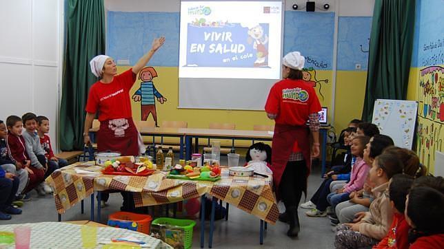 Taller del programa Vivir en salud en el CEIP Europa
