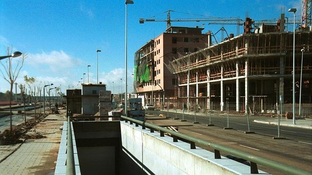 Construccin de los viales, en el ao 2000