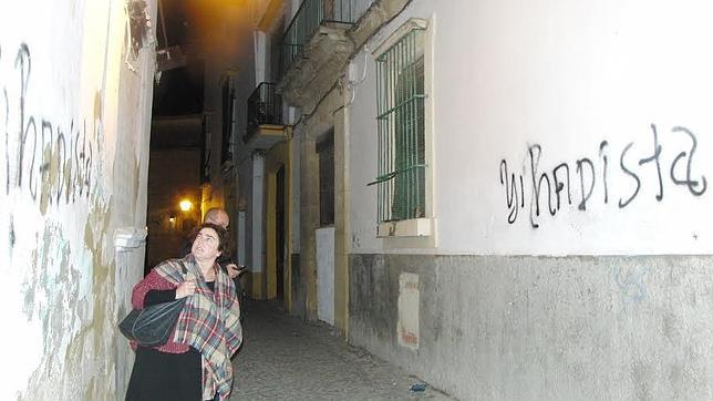 Una de las pintadas en Jerez