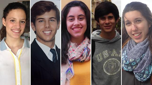 De izquierda a derecha, Sol de Sols, Carlos Lpez de Letona, Ins Mara Villa, Gonzalo Lpez y Elena lvarez