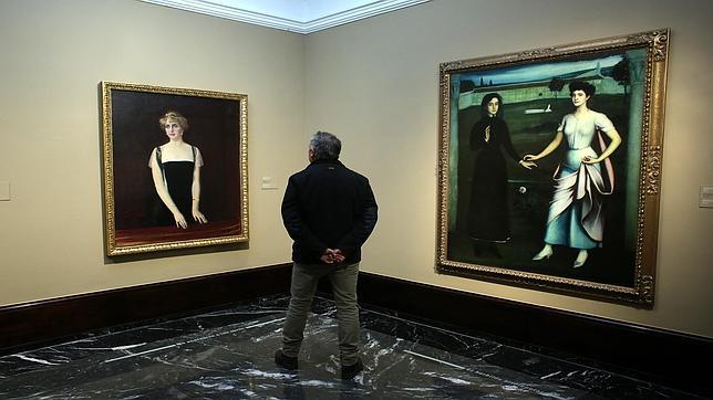 Algunas de las obras expuestas en el Museo de Bellas Artes de Bilbao