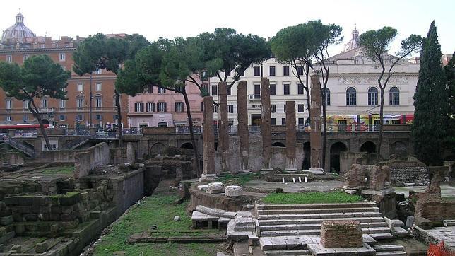 Restos de la Curia Pompeia en Roma