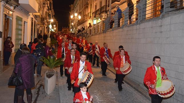 Los jud�os, al inicio del miserere por las calles de Baena