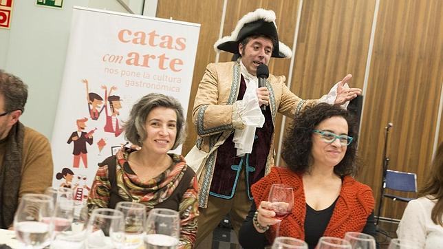 Un momento de una de las «Catas con arte»