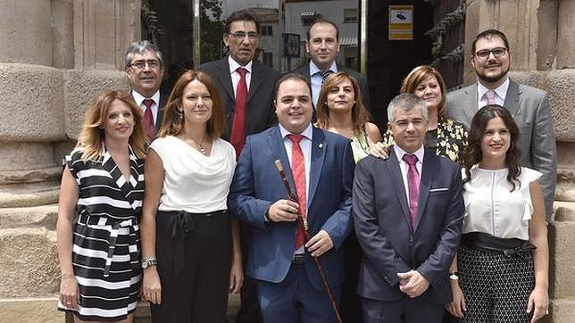 V�ctor Torres, alcalde de Martos, el d�a de su toma de posesi�n