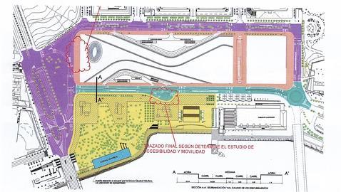 El mapa de Caixabank sigue incluyendo el puente, abajo a la derecha