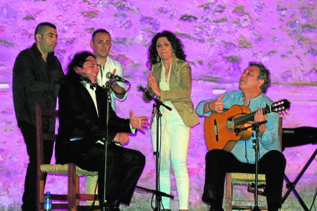 Antonio Jos� Mej�as, ayer, durante su actuaci�n