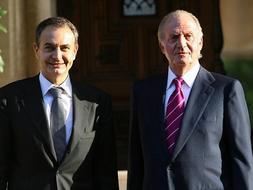 Zapatero cierra su agenda con el despacho con el Rey en Palma antes de iniciar sus vacaciones estivales
