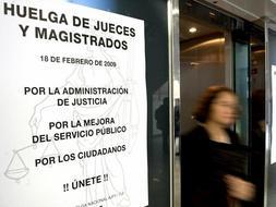 Las asociaciones convocantes celebran el ��xito� de la huelga de los jueces