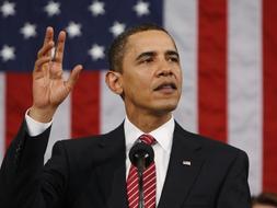 Obama ve a�n riesgos en la econom�a pero atisba �rayos de esperanza�